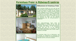 Desktop Screenshot of ferienhaus-freier.ruebenau.de