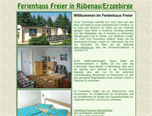Tablet Screenshot of ferienhaus-freier.ruebenau.de